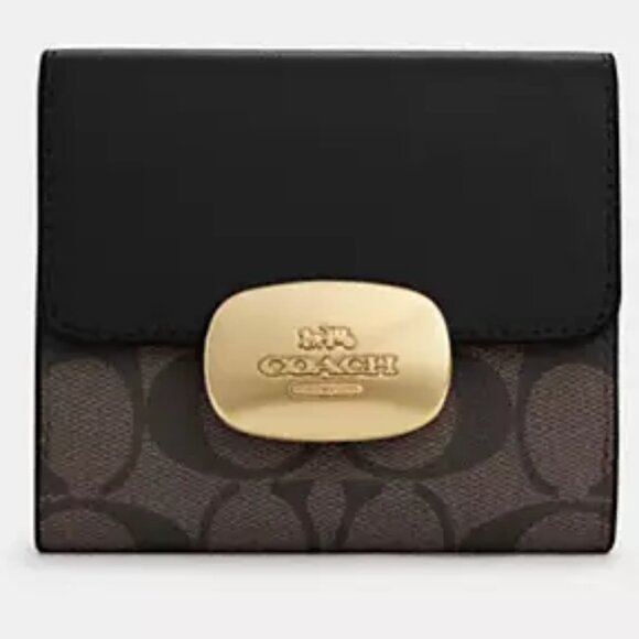 Unisex Coach Wallet In Signature Canvas - Picture 1 of 3